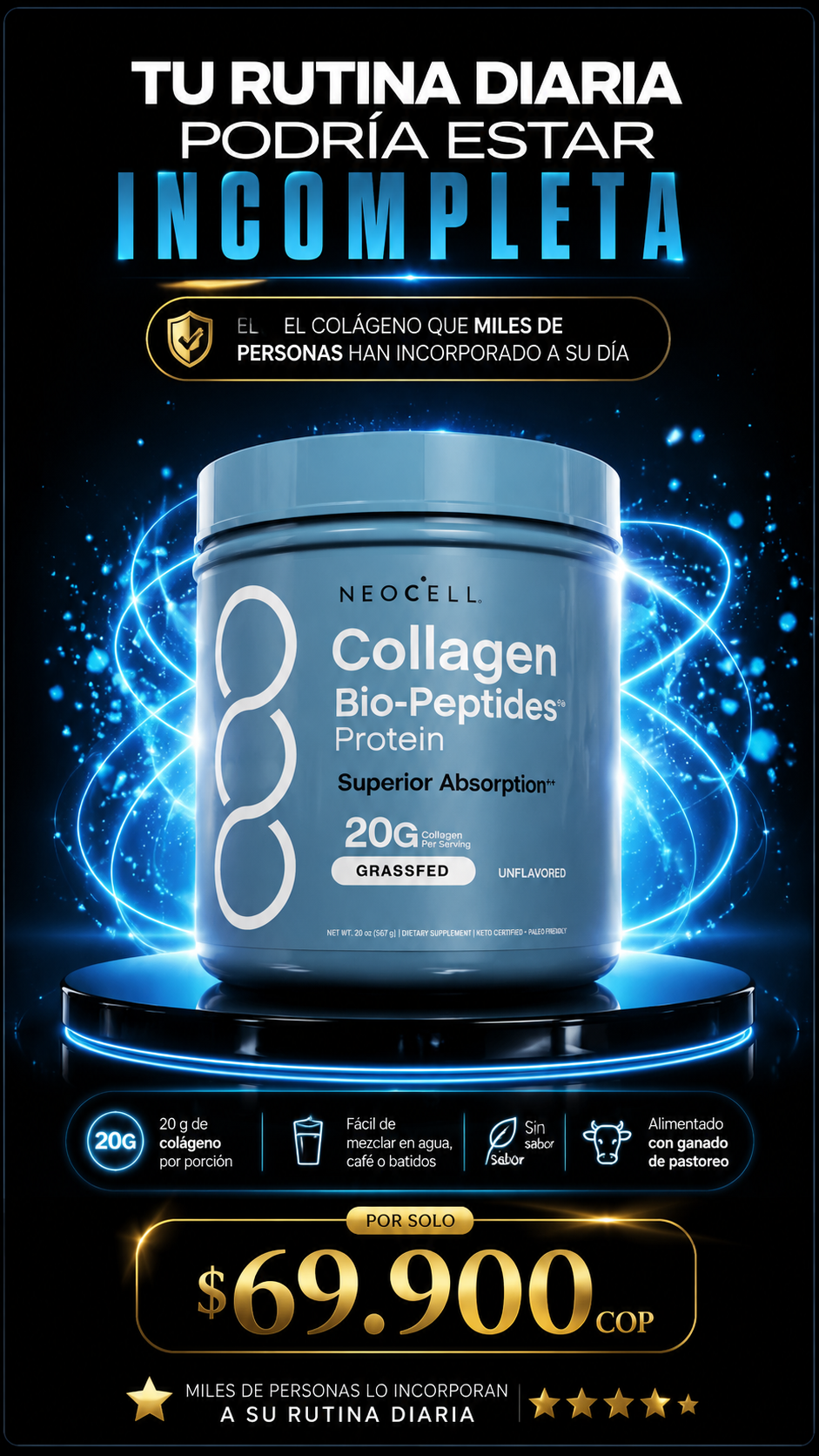 NEOCELL COLAGENO CON PEPTIDOS